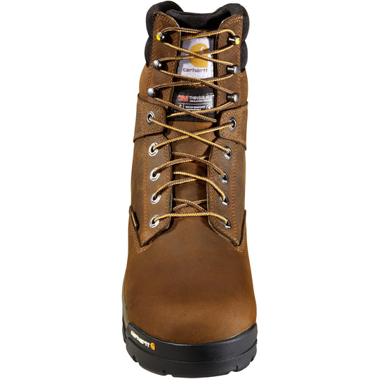 Carhartt Men's Ground Force 8" Soft Toe Waterproof 600G Ins Work Boot- CME8047 - Overlook Boots