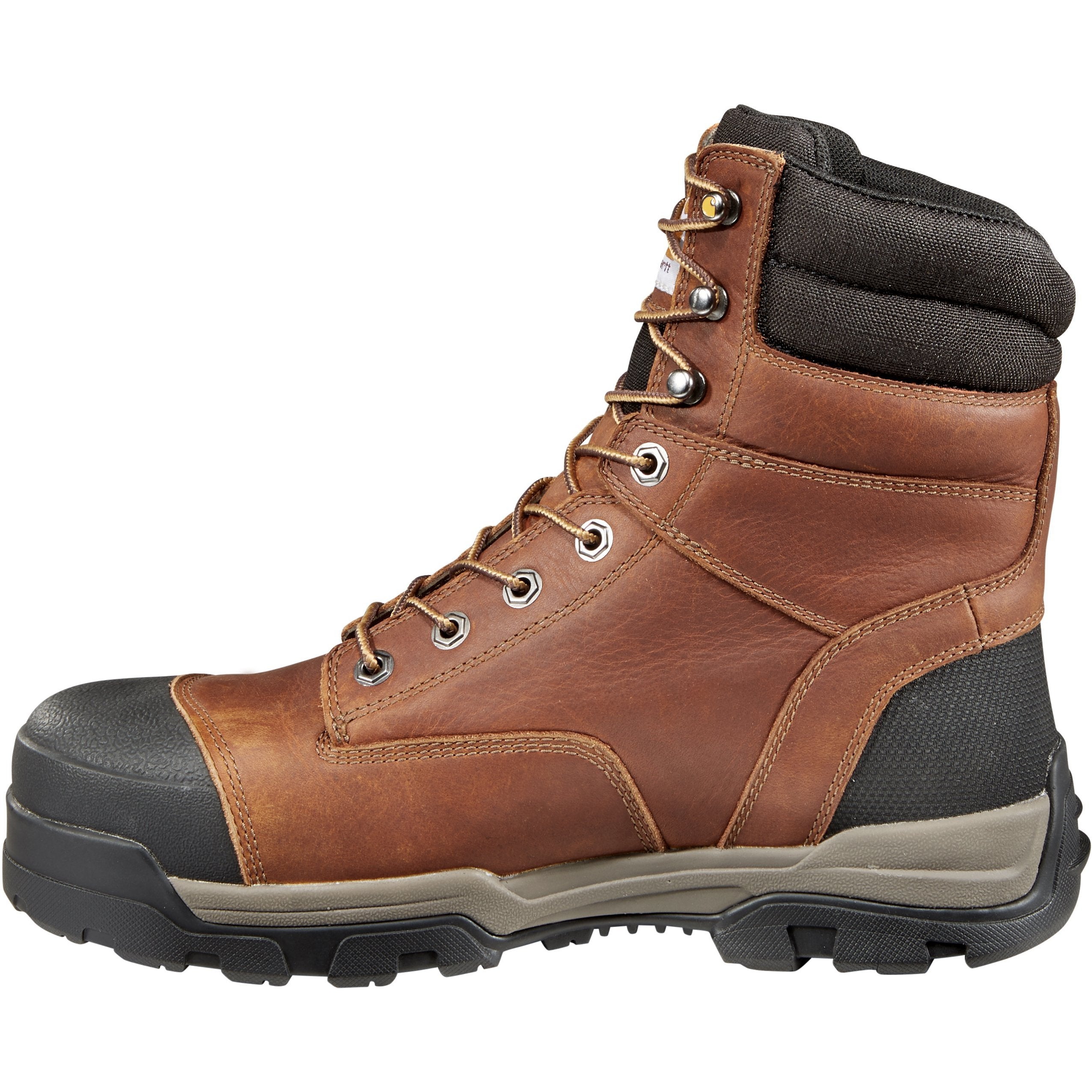 Carhartt Men's Ground Force 8" Composite Toe Waterproof Work Boot - Brown - CME8355 - Overlook Boots