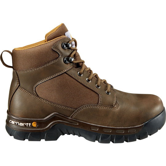 Carhartt Men's Rugged Flex 6" Steel Toe Waterproof Work Boot - Brown - FF6213-M - Overlook Boots