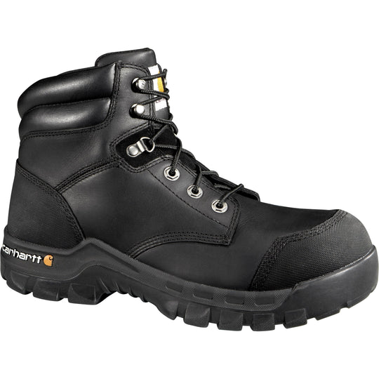 Carhartt Men's Rugged Flex 6" Composite Toe Work Boot - Black - CMF6371 - Overlook Boots