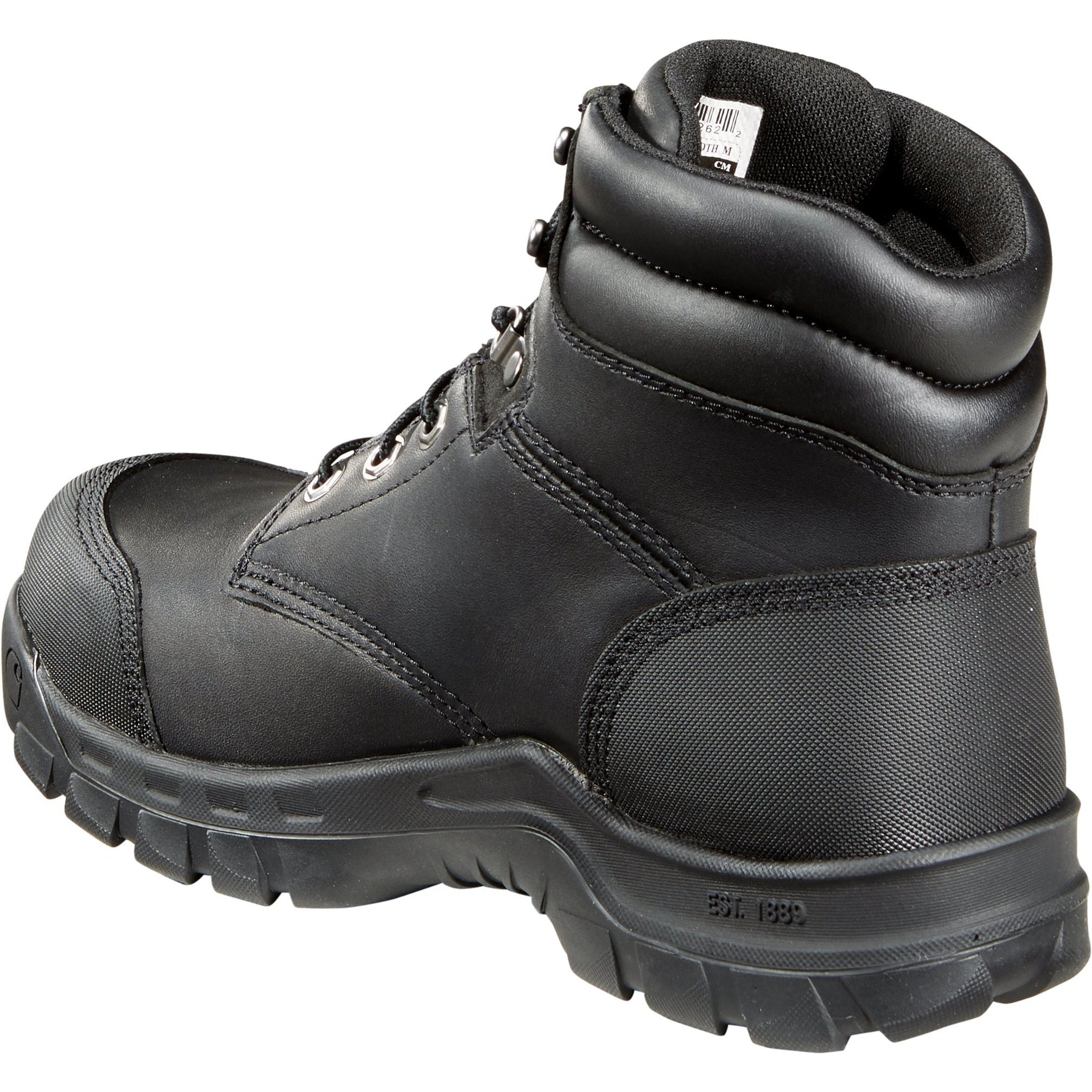 Carhartt Men's Rugged Flex 6" Comp Toe Work Boot - Black - CMF6371  - Overlook Boots