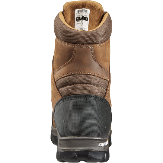 Carhartt Men's Rugged Flex 8" Composite Toe Ins Waterproof Work Boot Brown CMF8389 - Overlook Boots