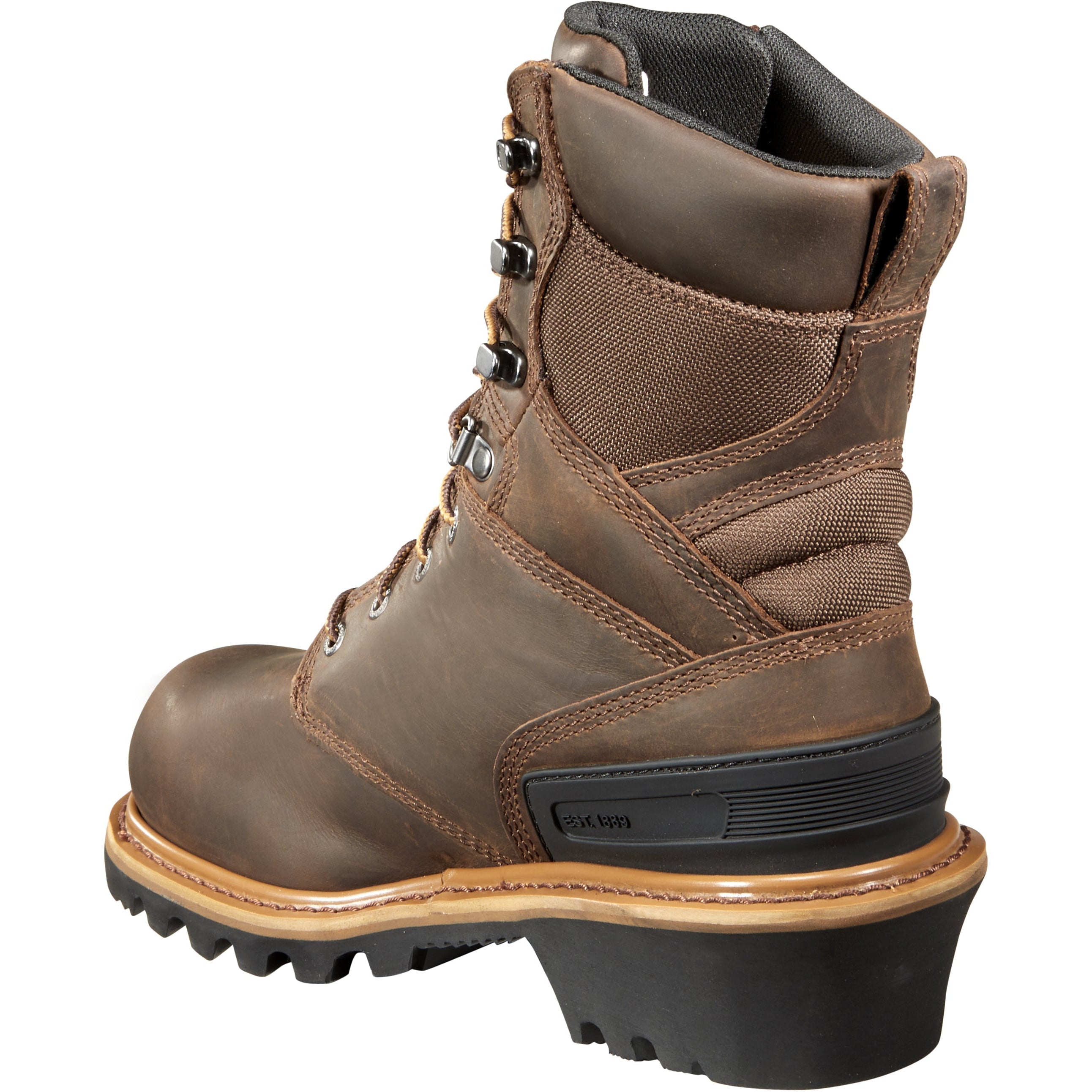 Carhartt Men's 8" Comp Toe WP Logger Work Boots - Brown - CML8360  - Overlook Boots