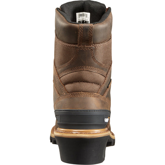 Carhartt Men's 8" Composite Toe Waterproof Logger Work Boots - Brown - CML8360 - Overlook Boots