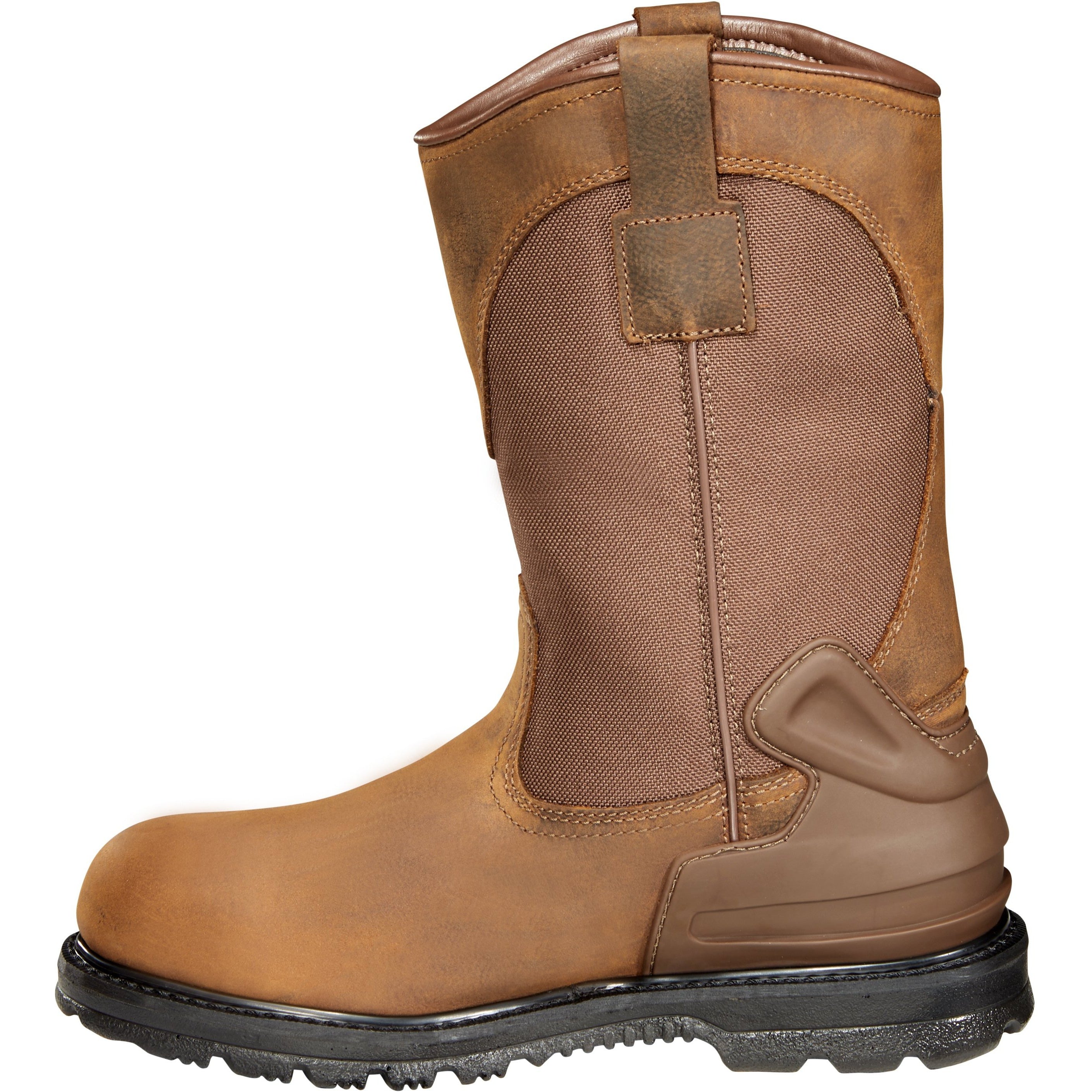 Carhartt Men's 11" Soft Toe WP Wellington Work Boot - Brown - CMP1100  - Overlook Boots