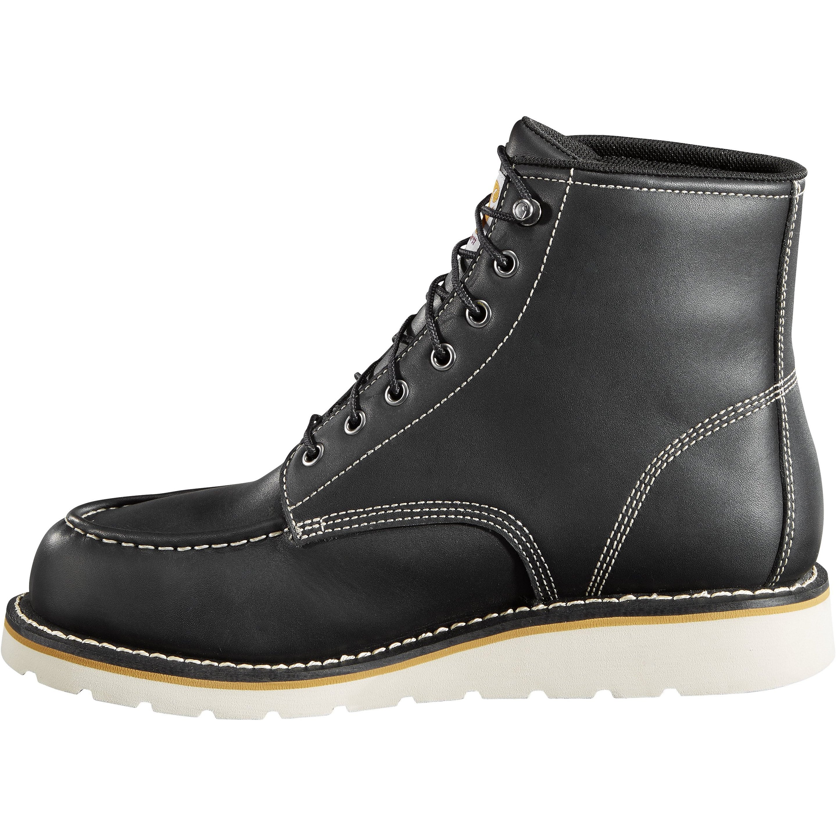 Carhartt Men's 6" Soft Toe WP Wedge Work Boot - Black - CMW6191  - Overlook Boots