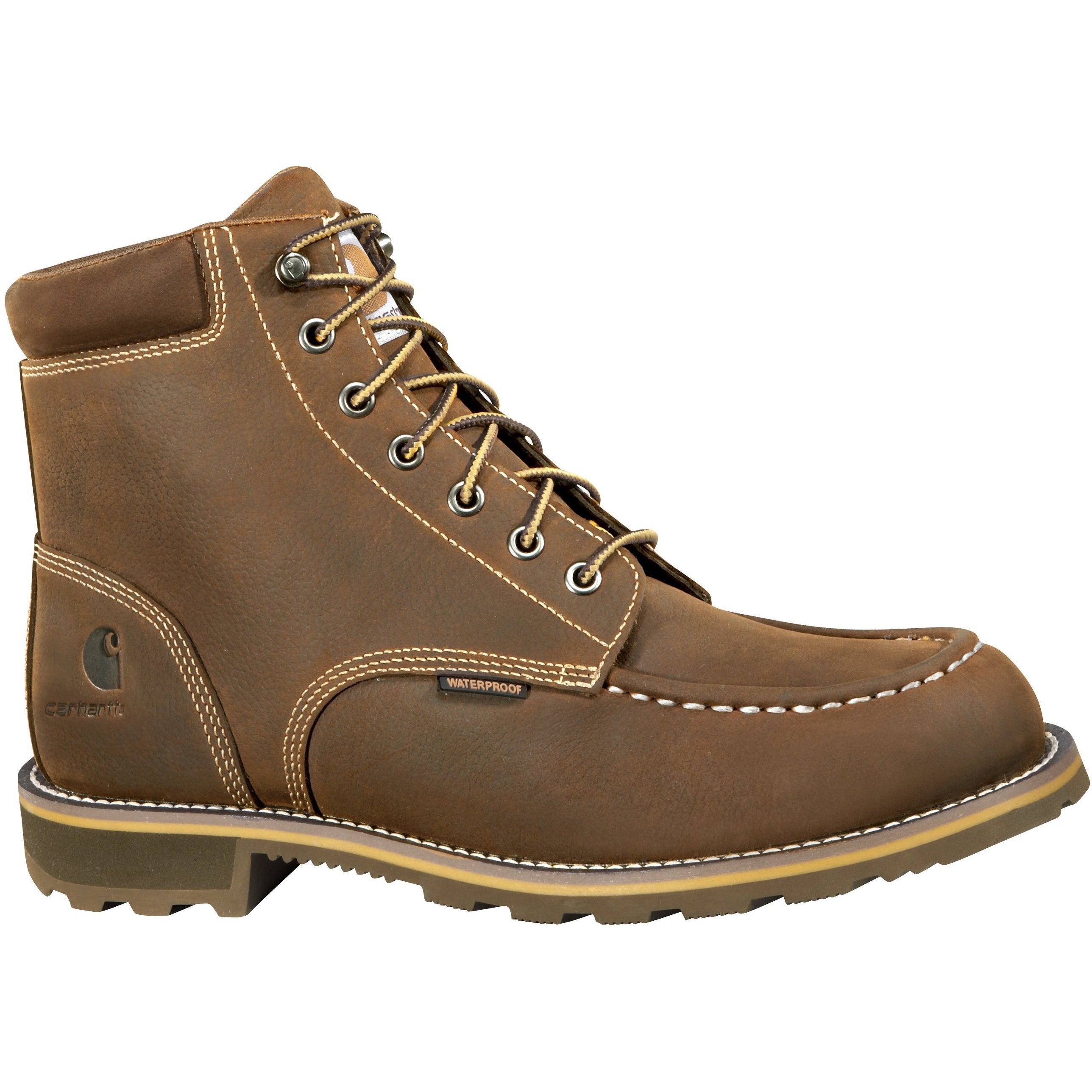 Carhartt Men's 6" Soft Toe Waterproof Work Boot - Brown - CMW6197  - Overlook Boots