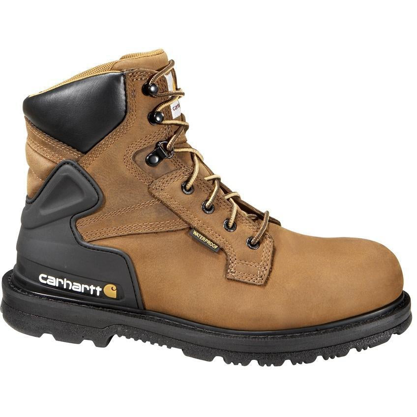 Carhartt Men's 6" Steel Toe Waterproof Work Boot - Brown - CMW6220  - Overlook Boots