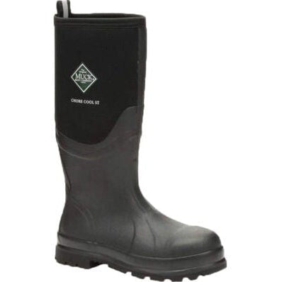 Muck Men's Chore Cool Tall Steel Toe WP Work Boot - Black - CSCT-000 5 / Black - Overlook Boots