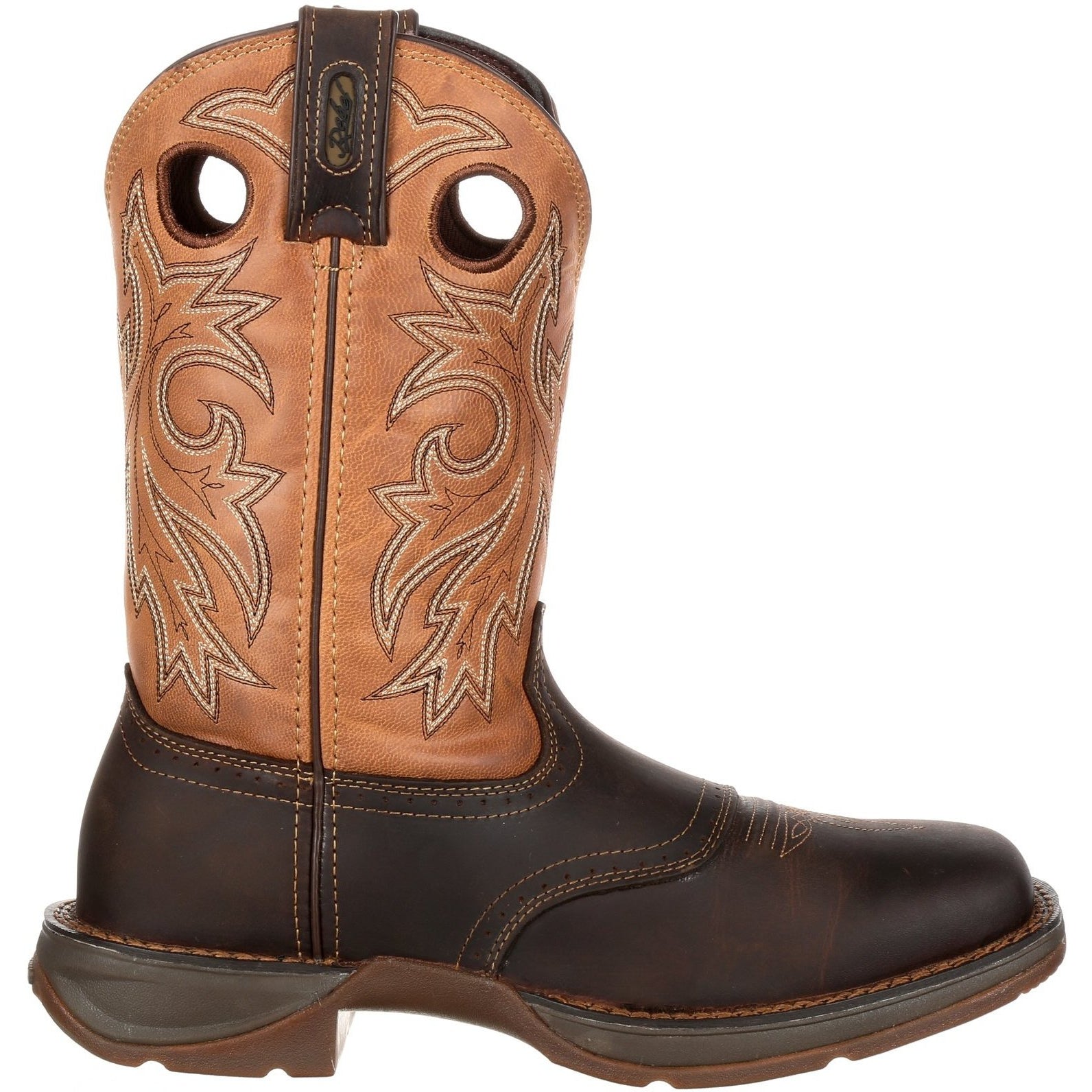 Durango Men's Rebel 11" Steel Toe WP Western Boot- Brown/Tan- DB019  - Overlook Boots