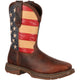 Durango Men's Rebel 11" Steel Toe Western Flag Boot - Brown - DB020 7.0 / Medium / Brown - Overlook Boots