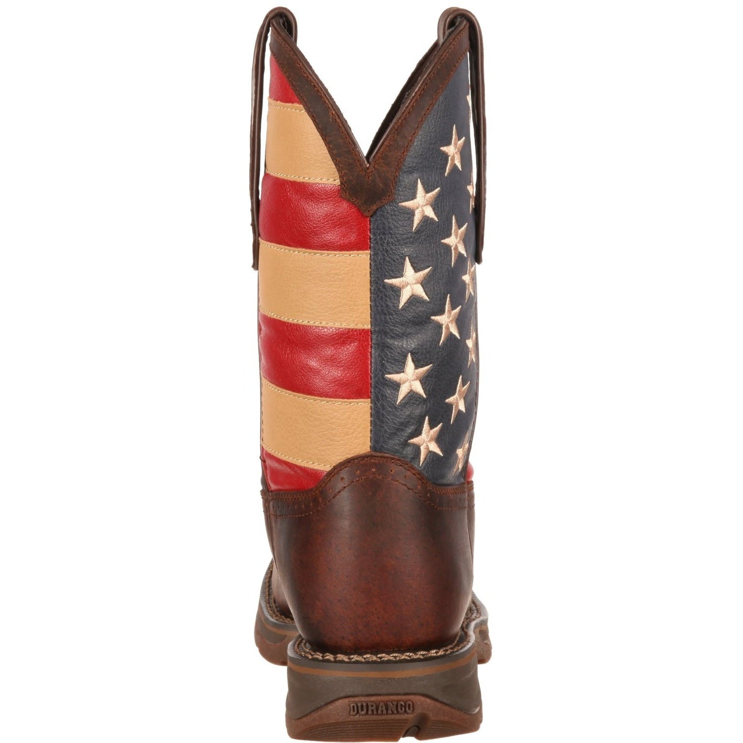 Durango Men's Rebel 11" Steel Toe Western Flag Boot - Brown - DB020  - Overlook Boots