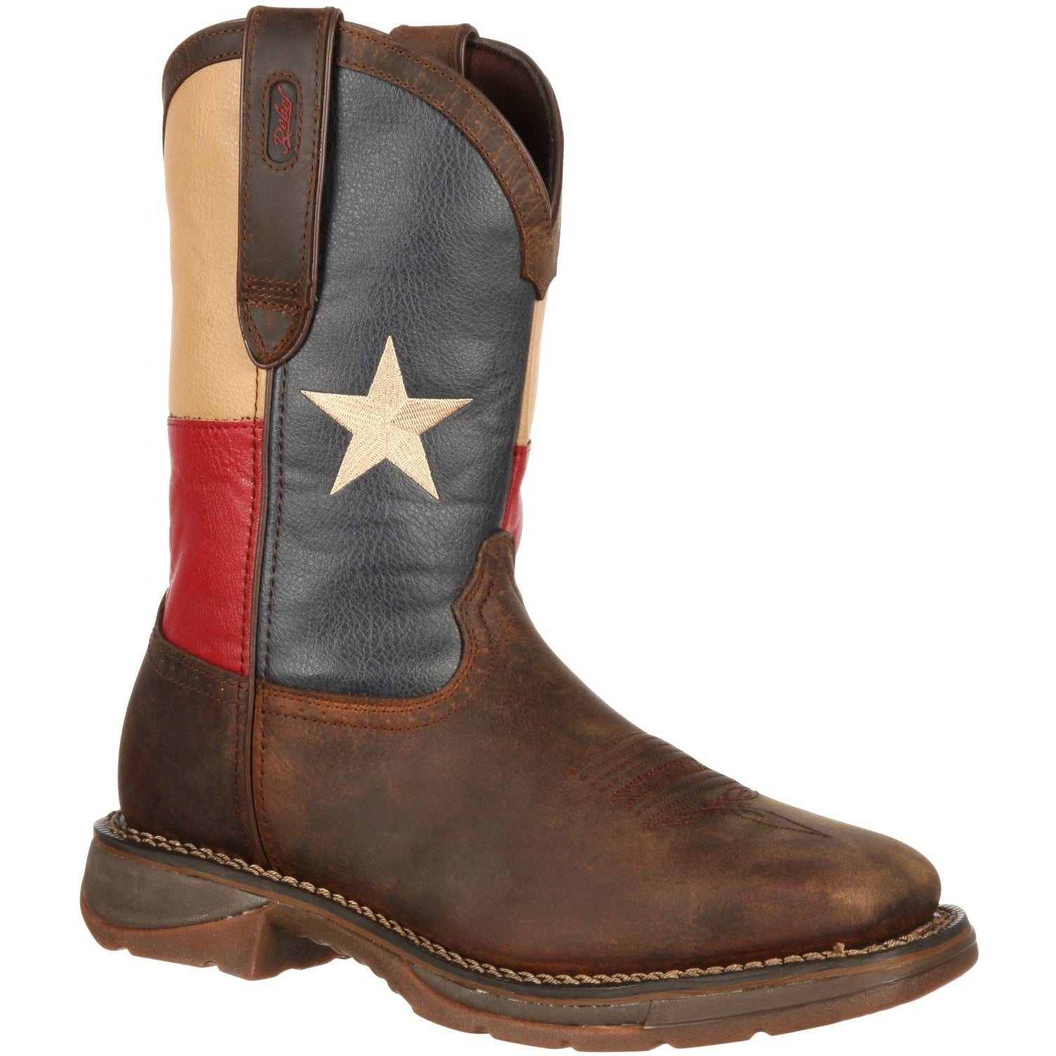 Durango Men's Rebel Steel Toe Western Flag Boot - Brown - DB021 7 / Medium / Brown - Overlook Boots