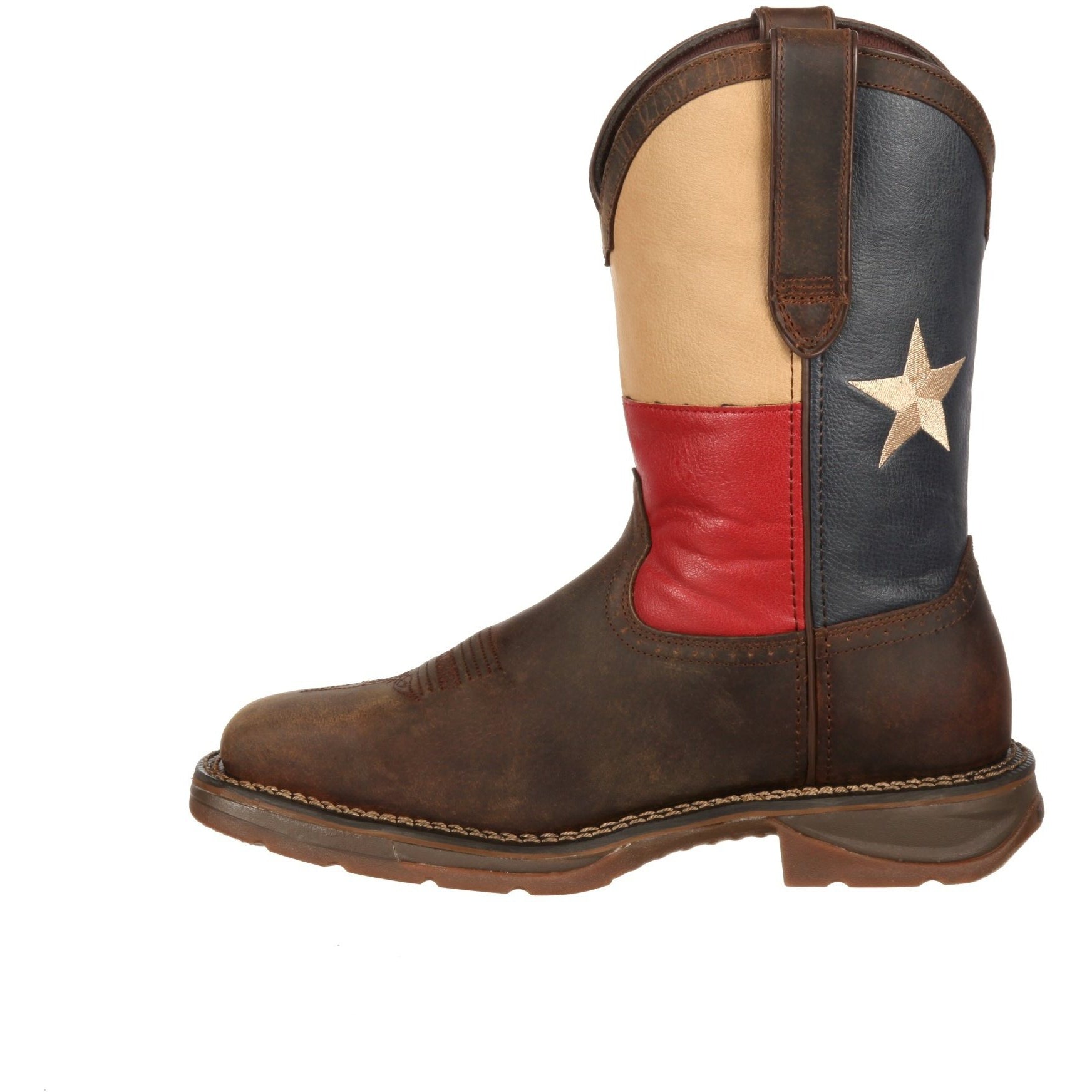 Durango Men's Rebel Steel Toe Western Flag Boot - Brown - DB021  - Overlook Boots