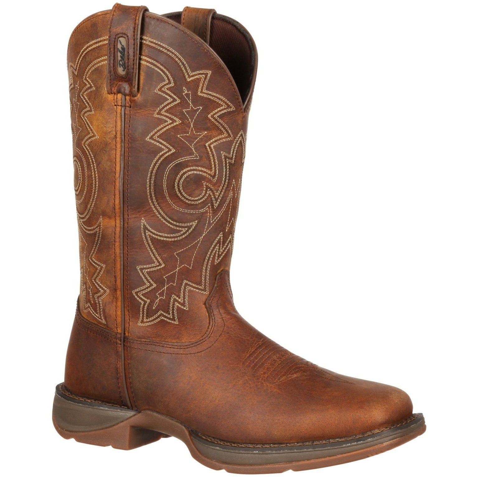 Durango Men's Rebel 12" Steel Toe Pull-On Western Work Boot - DB4343 7 / Medium / Brown - Overlook Boots