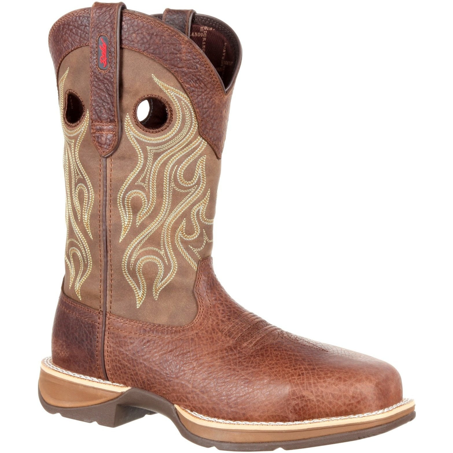 Durango Men's Rebel 12" Comp Toe WP Western Boot - Brown - DDB0122 7 / Medium / Brown - Overlook Boots
