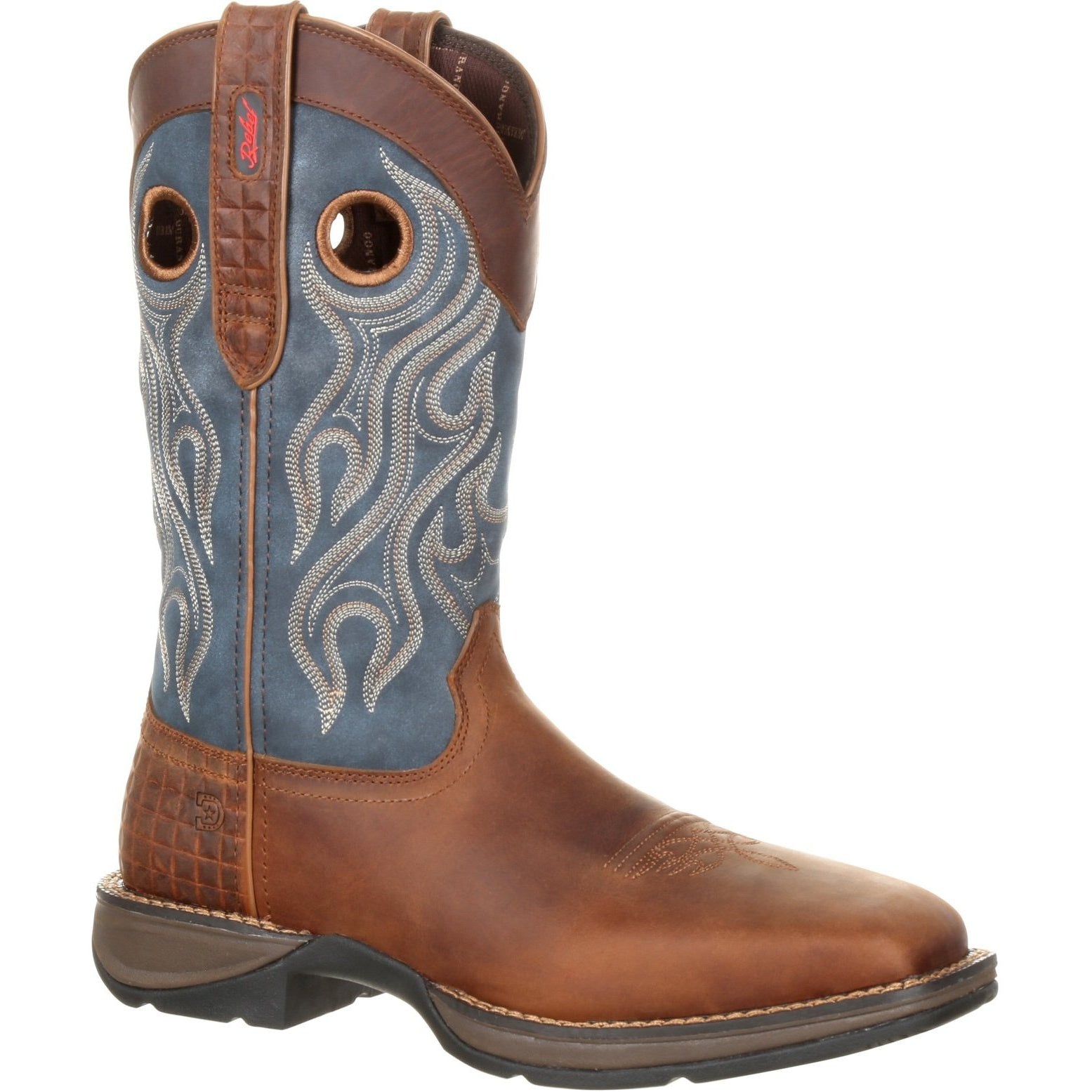 Durango Men's Rebel 12" Steel Toe Pull-On Western Boot- Brown- DDB0134 8 / Medium / Brown - Overlook Boots