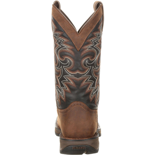 Durango Men's Rebel 12" Square Toe Pull-On Western Boot Chocolate DDB0135  - Overlook Boots