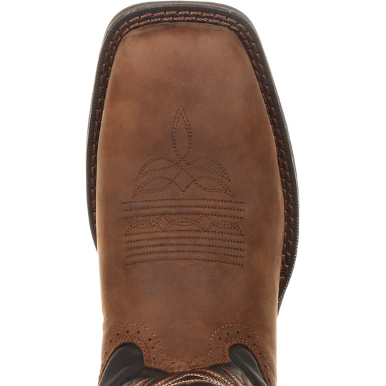 Durango Men's Rebel 12" Square Toe Pull-On Western Boot Chocolate DDB0135  - Overlook Boots