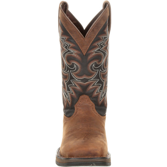 Durango Men's Rebel 12" Square Toe Pull-On Western Boot Chocolate DDB0135  - Overlook Boots