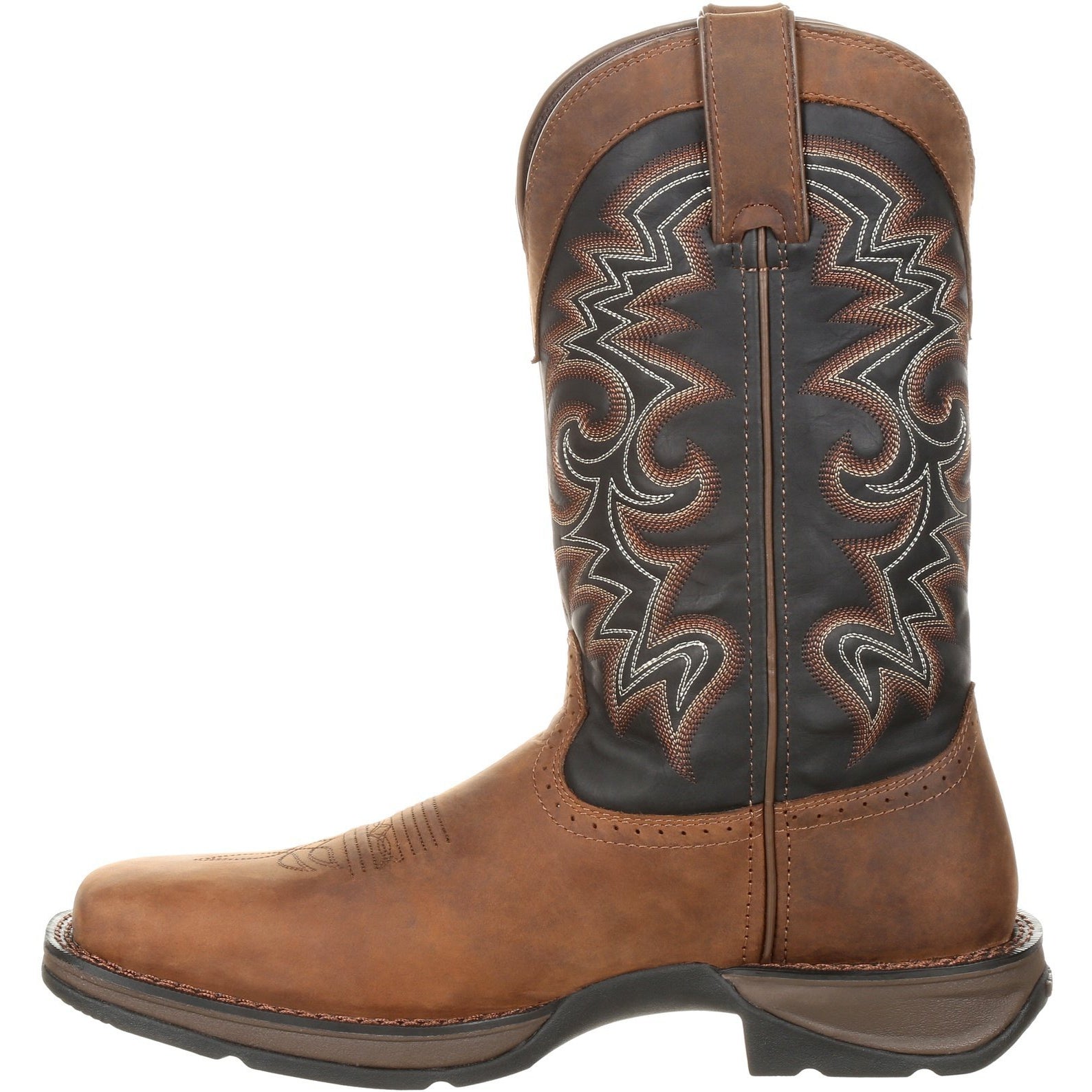 Durango Men's Rebel 12" Square Toe Pull-On Western Boot Chocolate DDB0135  - Overlook Boots