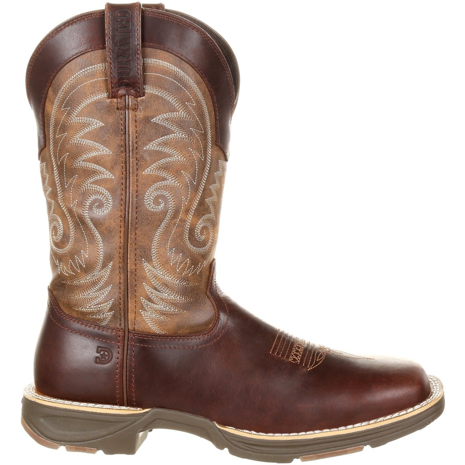 Durango Men's Ultra-Lite 12" Square Toe WP Western Boot- Brown- DDB0137  - Overlook Boots