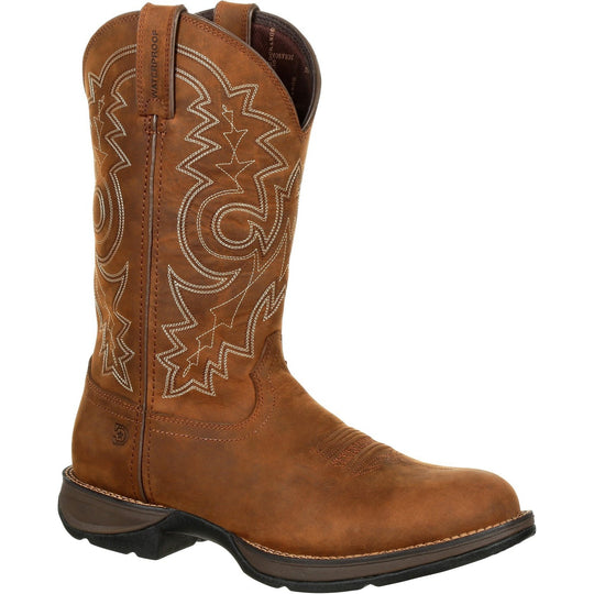 Durango Men's Rebel 12" Round Toe Waterproof Western Boot - Brown - DDB0163 7.0 / Medium / Brown - Overlook Boots