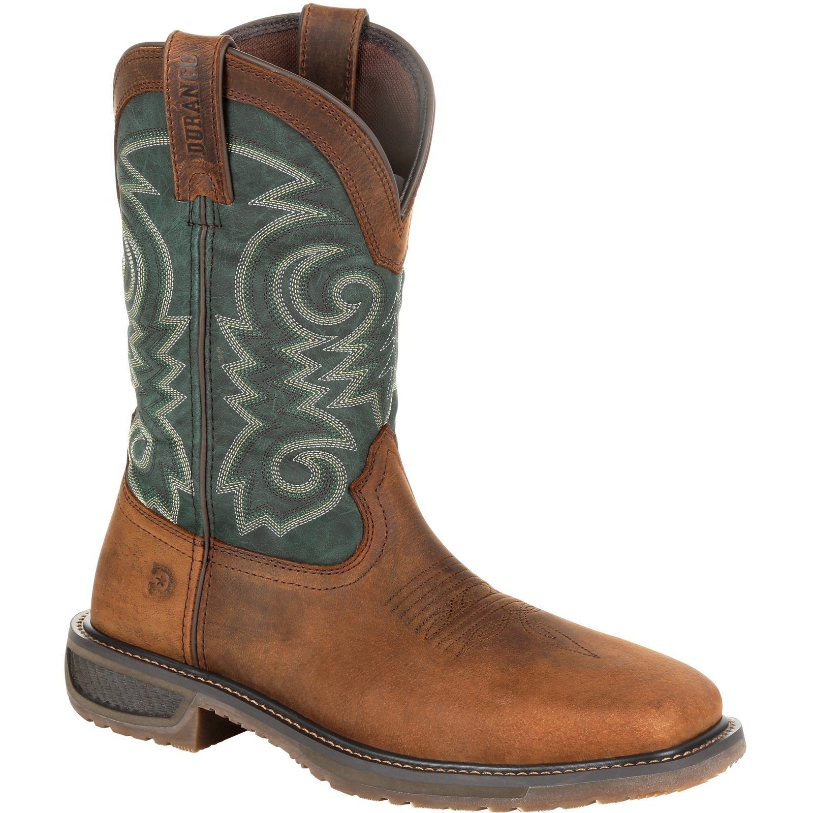 Durango Men's Workhorse 11" Steel Toe Western Work Boot- Brown- DDB0192 7 / Medium / Brown - Overlook Boots