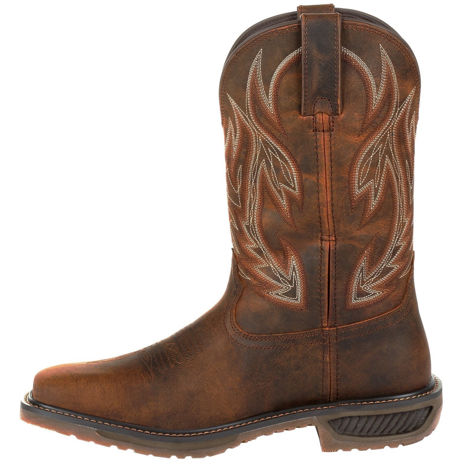 Durango Men's Workhorse 11" Steel Toe Western Work Boot- Brown- DDB0202  - Overlook Boots
