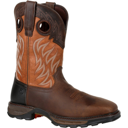 Durango Men's Maverick XP 11" Steel Toe Waterproof Western Work Boot - DDB0215 7.0 / Medium / Brown - Overlook Boots