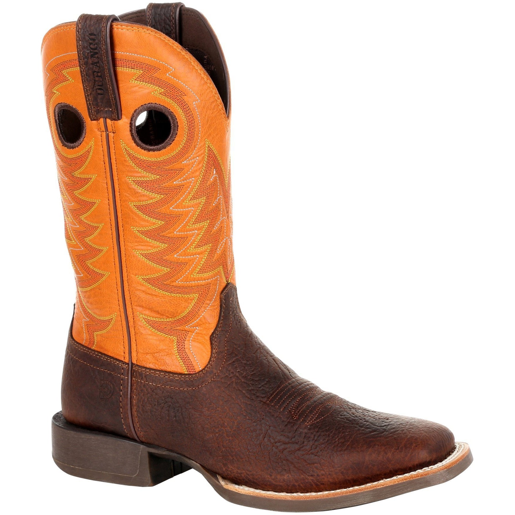 Durango Men's Rebel Pro 12" Square Toe Western Boot - Orange - DDB0230 7 / Medium / Brown - Overlook Boots