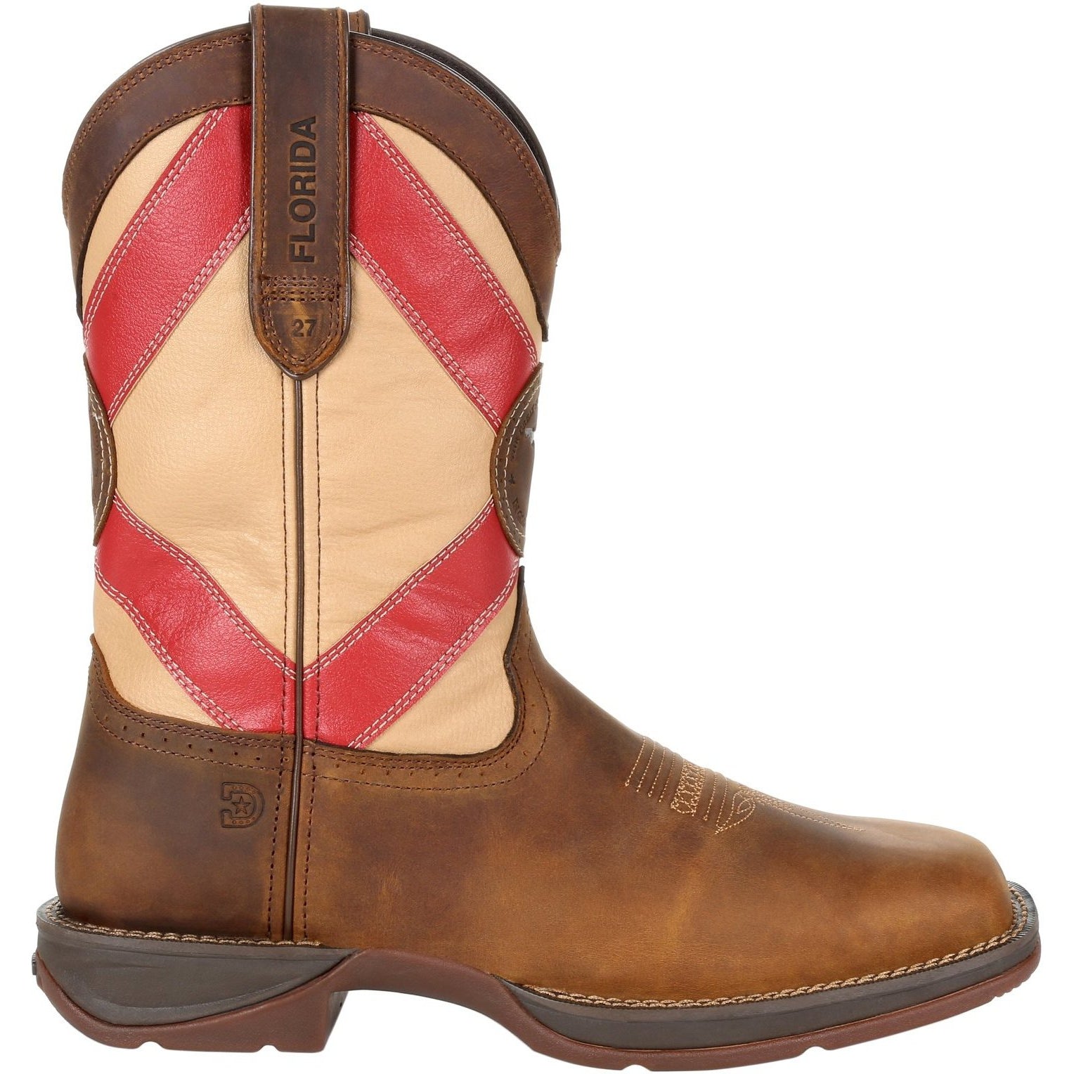 Durango Men's Rebel 11" Square Toe Western Boot - Brown - DDB0233  - Overlook Boots