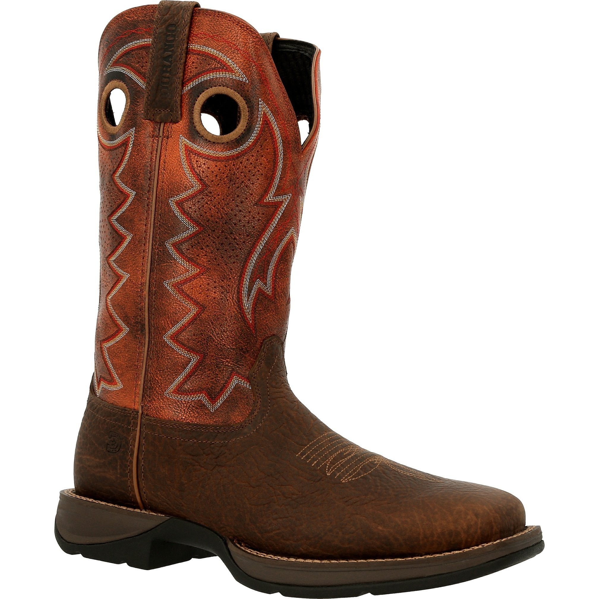 Durango Men's Rebel Ventilated 12" Square Toe Western Boot - DDB0327 7 / Medium / Brown - Overlook Boots