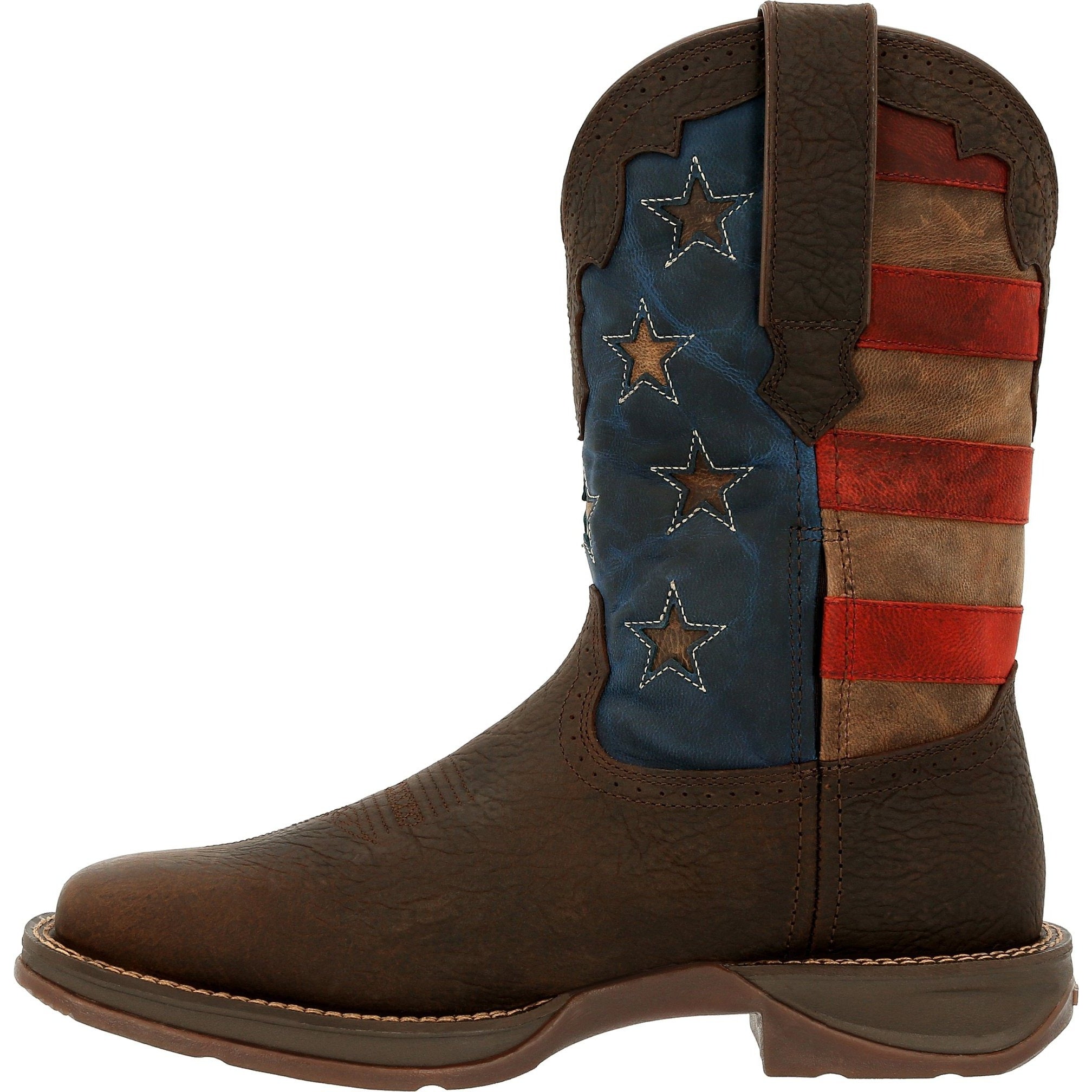 Durango Men's Rebel 12" Sqr Toe Pull-On Western Classic Boot - DDB0328  - Overlook Boots
