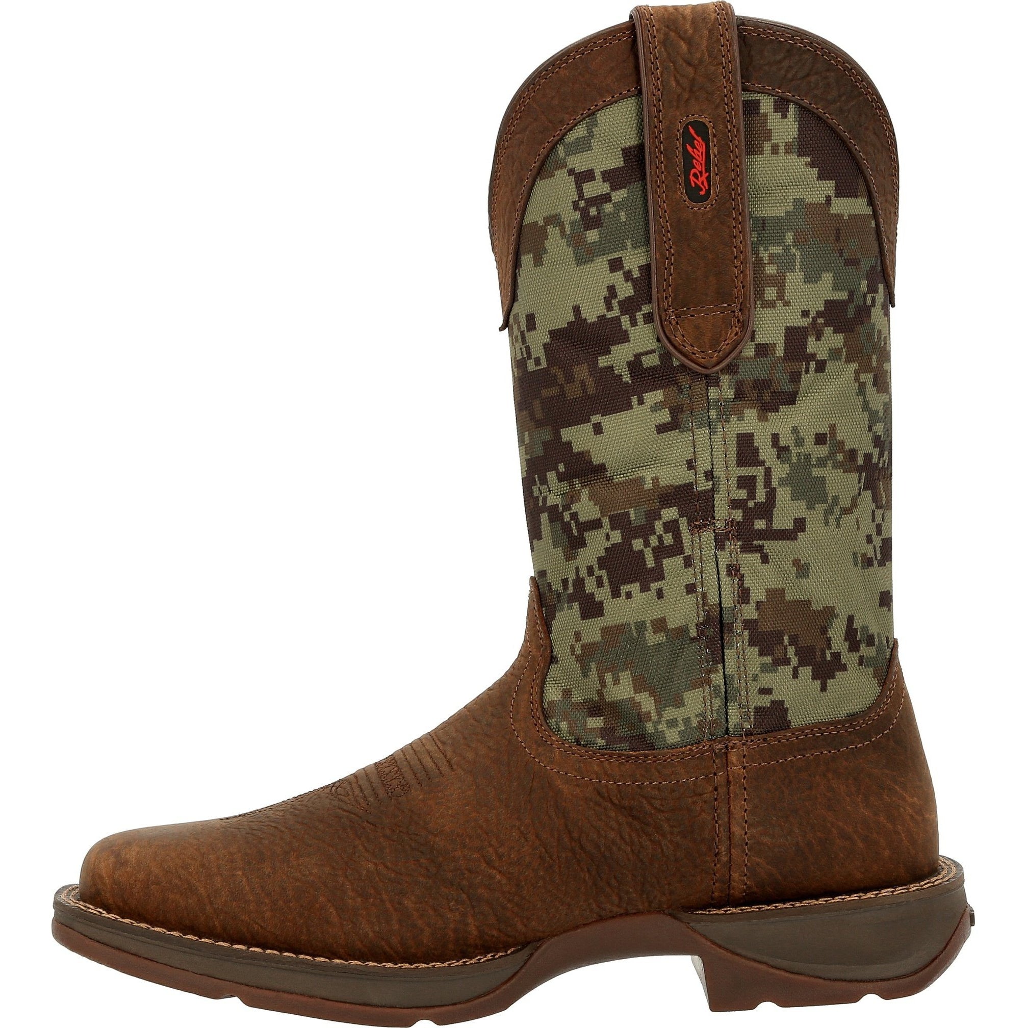 Durango Men's Rebel 12" Sqr Toe Pull-On Western Classic Boot - DDB0329  - Overlook Boots