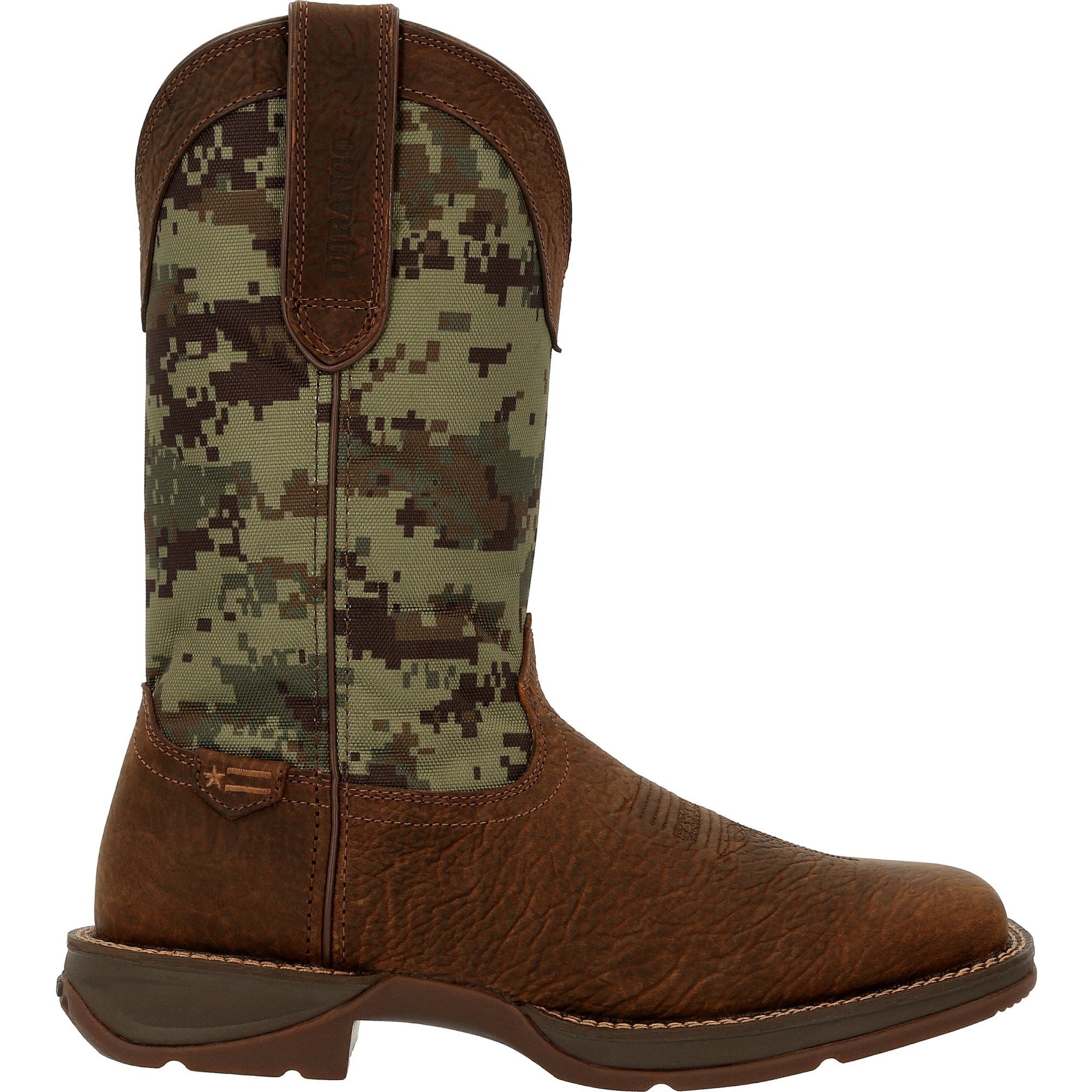 Durango Men's Rebel 12" Sqr Toe Pull-On Western Classic Boot - DDB0329  - Overlook Boots