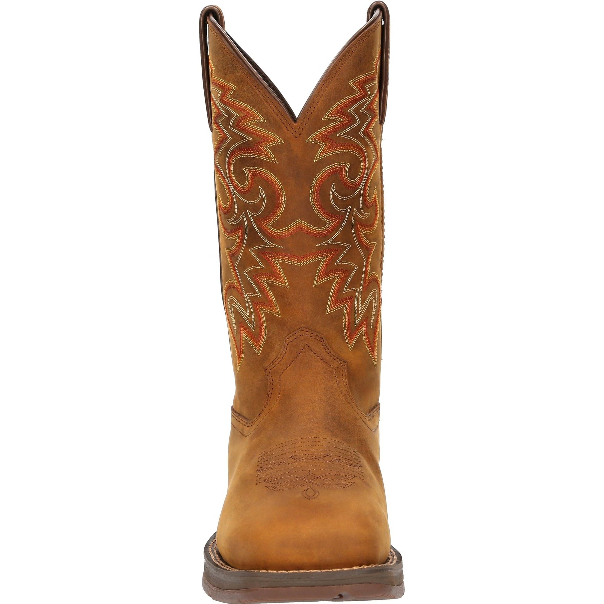 Durango Men's Rebel™ 12" Square Toe WP Western Boot - Russet - DDB0361  - Overlook Boots