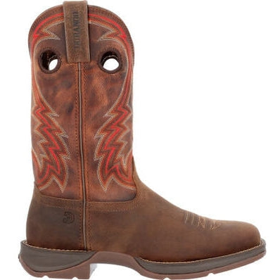 Durango Men's Rebel 12" Square Toe Wstrn Work Boot -Dark Chestnut- DDB0393 7 / Medium / Brown - Overlook Boots
