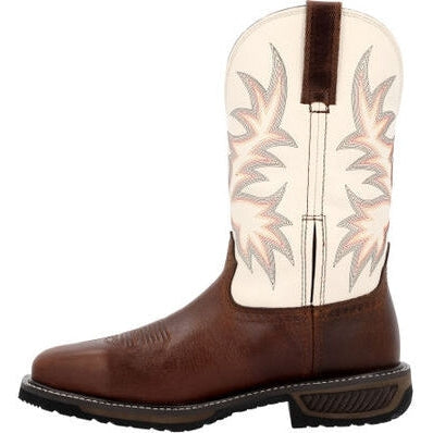 Durango Men's WorkHorse 11" ST Western Work Boot - Chocolate - DDB0426  - Overlook Boots