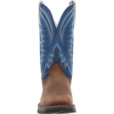 Durango Men's Rebel 12" ST Western Work Boot -Brown And Blue- DDB0429  - Overlook Boots