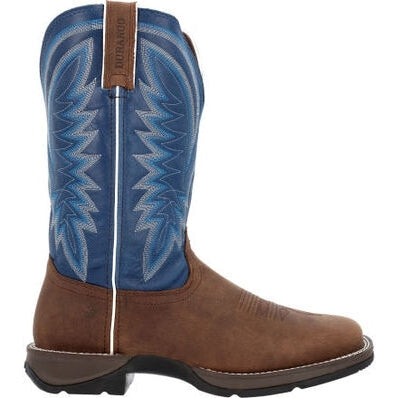 Durango Men's Rebel 12" ST Western Work Boot -Brown And Blue- DDB0429 7 / Medium / Brown - Overlook Boots