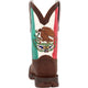 Durango Men's Rebel By Mexico Flag 11" Square Toe Western Boot -Brown- DDB0430 - Overlook Boots