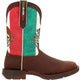 Durango Men's Rebel By Mexico Flag 11" Square Toe Western Boot -Brown- DDB0430 6 / Medium / Brown Mexico Flag - Overlook Boots