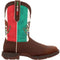 Durango Men's Rebel By Mexico Flag 11" Steel Toe Western Boot -Brown- DDB0431 6 / Medium / Brown - Overlook Boots
