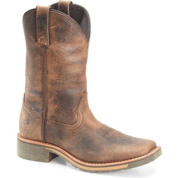 Double H Women's Trinity 10" Sqr Toe Western Work Boot- Brown- DH2413 6 / Medium / Brown - Overlook Boots