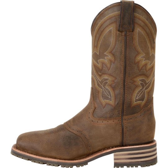 Double H Men's Jeyden 11" Composite Toe Waterproof Western Work Boot- Brown- DH5124 - Overlook Boots