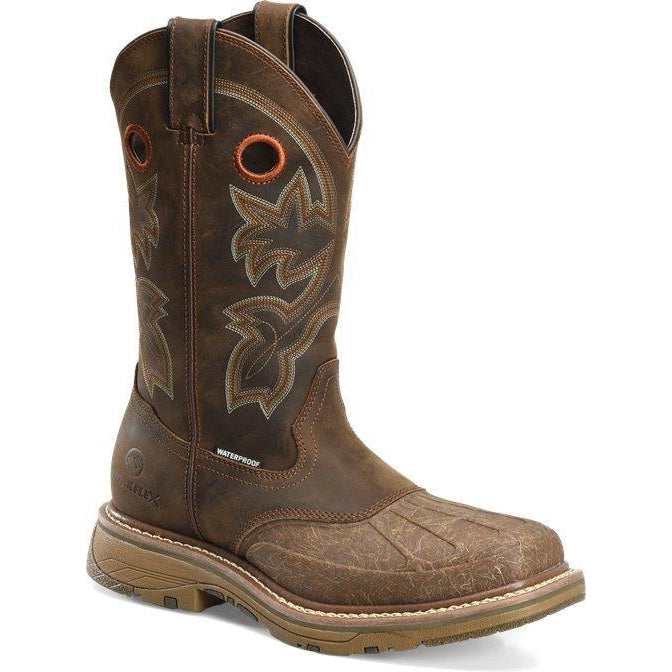 Double H Men's Carlos 13" Comp Toe WP Western Work Boot- Brown- DH5149 7.5 / Medium / Brown - Overlook Boots