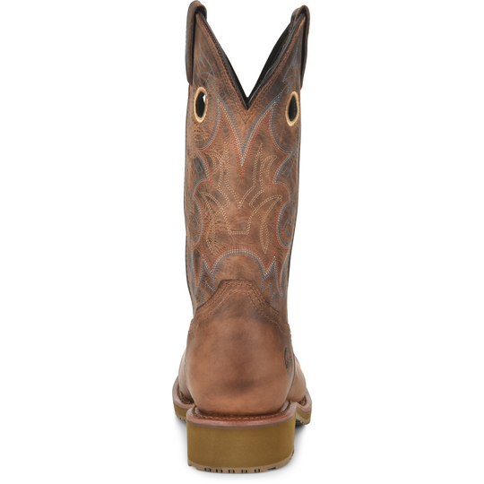 Double H Men's Roy 12" Composite Toe Waterproof Western Work Boot - Brown - DH5246 - Overlook Boots