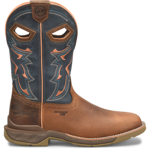 Double H Men's Troy 11" Square Toe WP Western Work Boot Brown- DH5357  - Overlook Boots