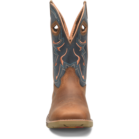 Double H Men's Troy 11" Square Toe Waterproof Western Work Boot Brown- DH5357 - Overlook Boots